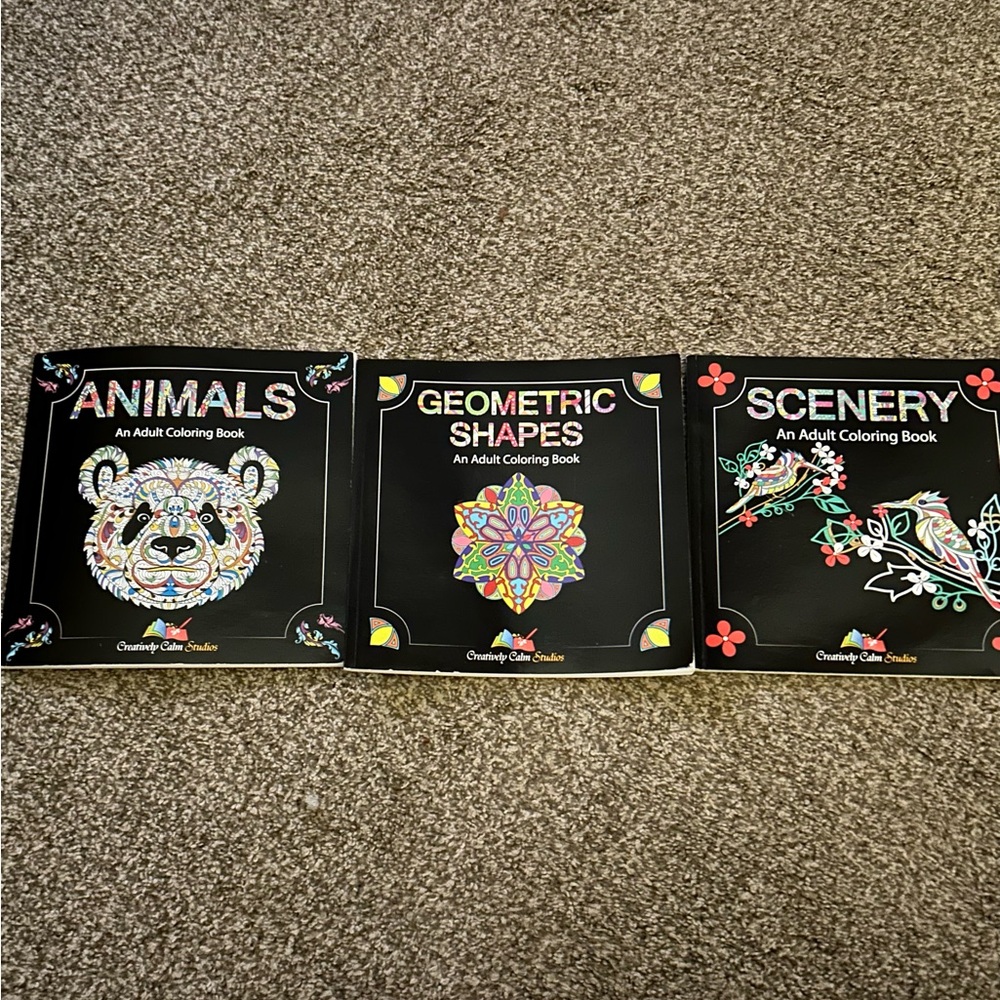 Creatively Calm Studios Adult Coloring Books Set
